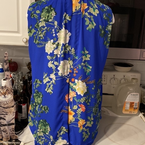 U women’s Rose & Olive floral lined sleeveless plus size top 2X. EUC - Picture 2 of 5